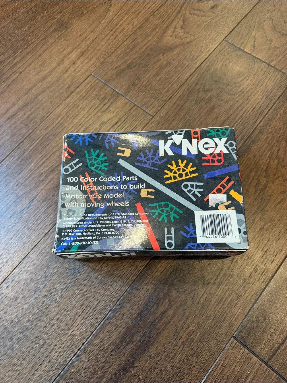 K'NEX 1992 Motorcycle #10004 Toy w/instructions, Unopened